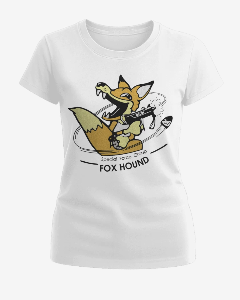 Polera de Mujer Blanco de Metal Gear Special Force Fox Hound