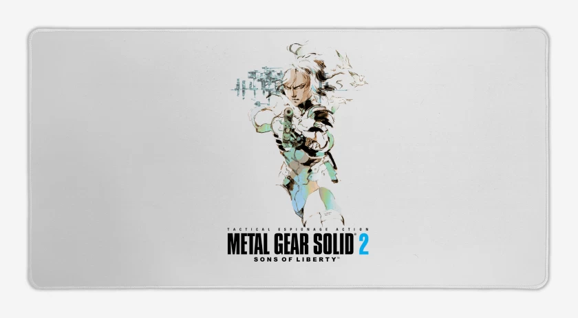 Mouse pad Gamer Blanco de Metal Gear Solid 2 Raiden