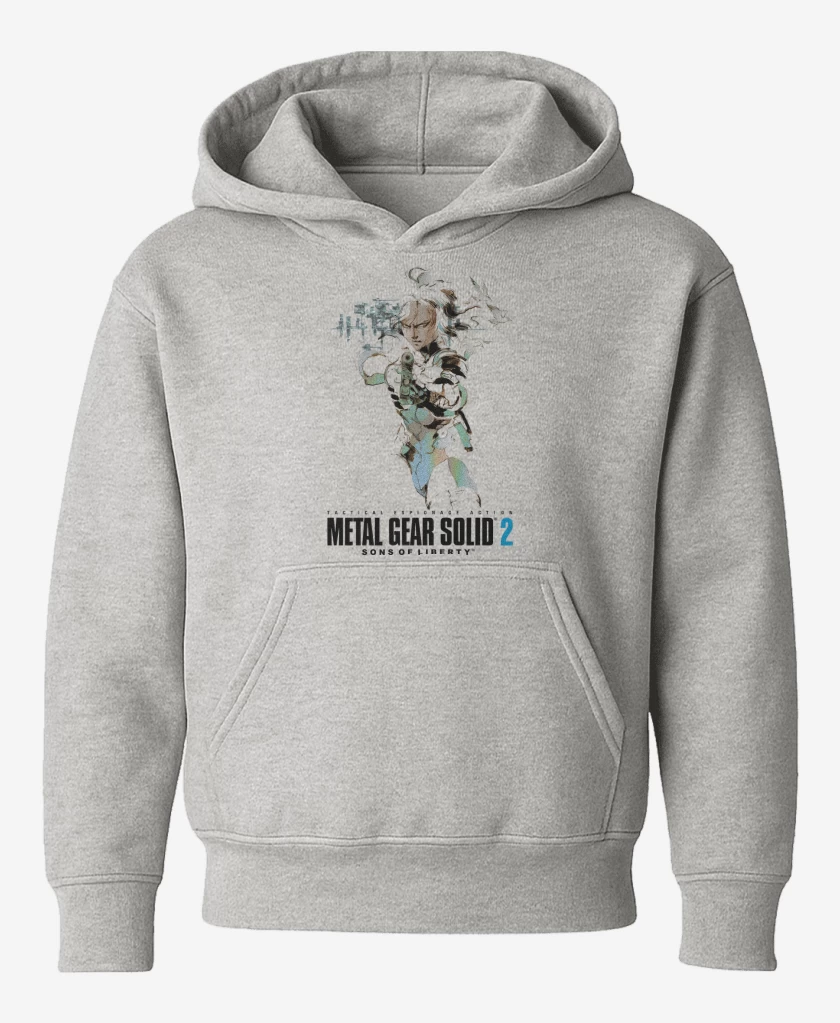 Poleron de niño Gris Melange de Metal Gear Solid 2 Raiden