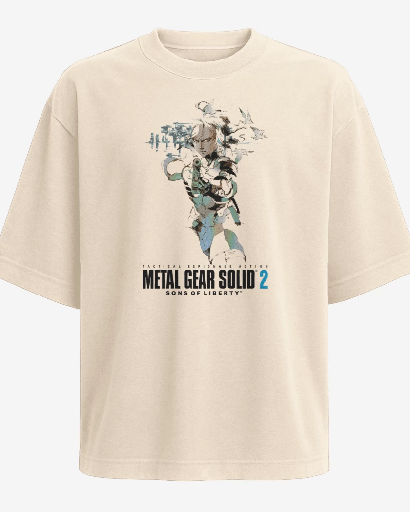 Polera Oversize Beige de Metal Gear Solid 2 Raiden