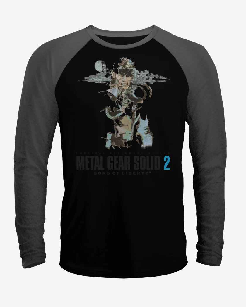 Polera Raglan Metal Gear Solid 2 Sons of Liberty Solid Snak