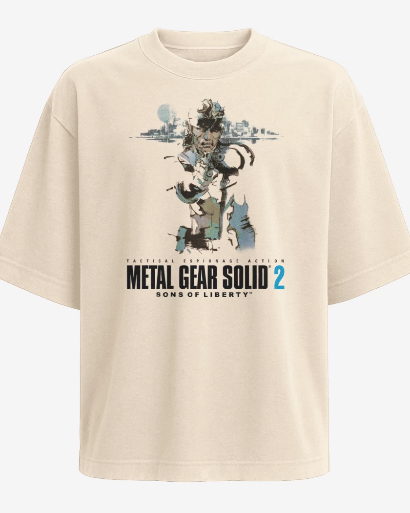 Polera Oversize Metal Gear Solid 2 Sons of Liberty Solid Snak