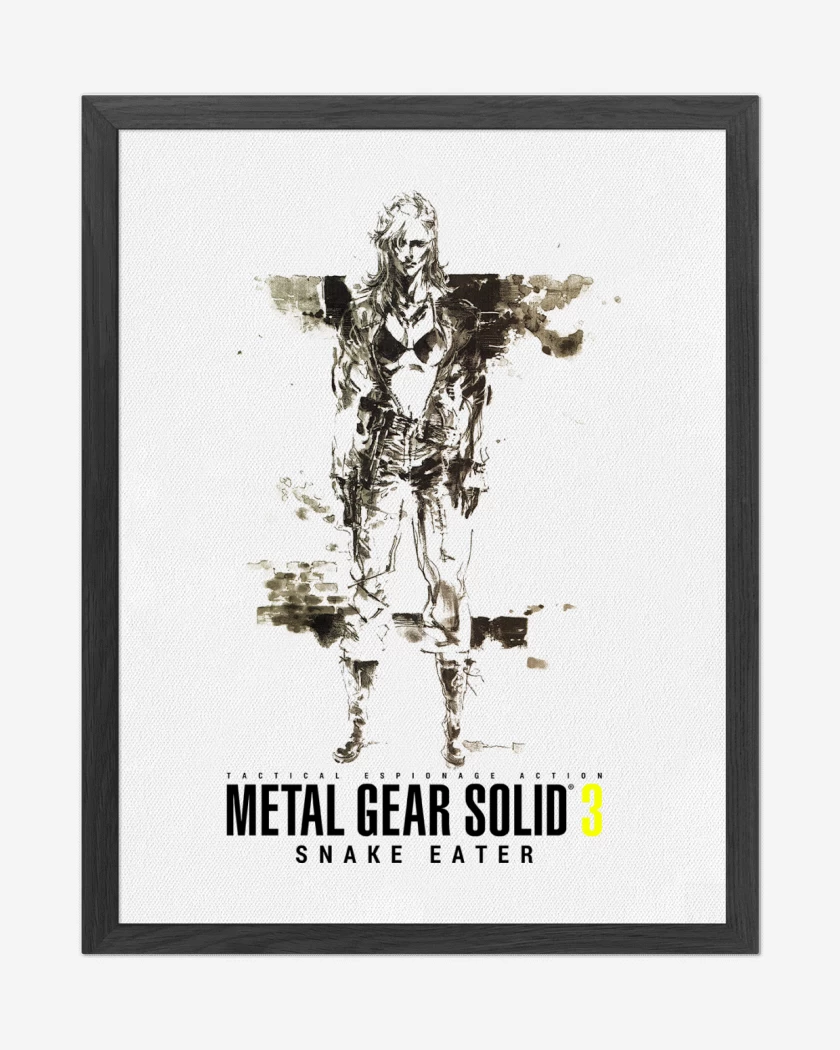 Cuadro decorativo Blanco de Metal Gear Solid 3 Snake Eater Eva