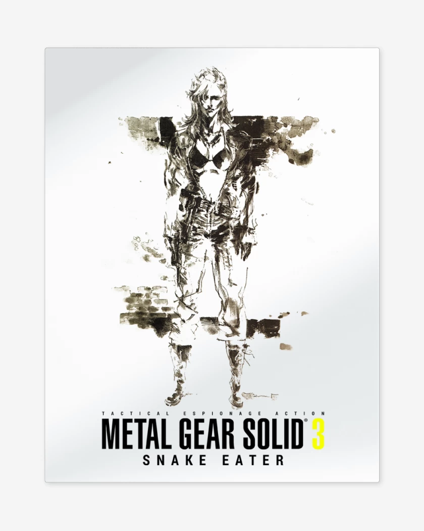 Print metalico Blanco de Metal Gear Solid 3 Snake Eater Eva