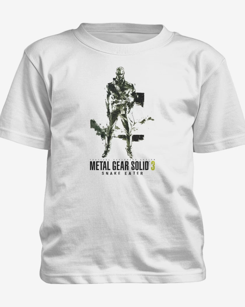 Polera de niño Blanco de Metal Gear Solid 3 Snake Eater Ocelot