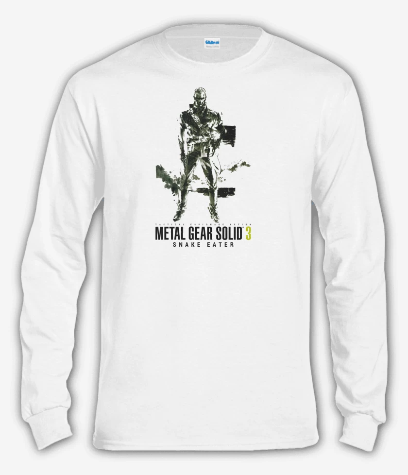 Polera manga larga Blanco de Metal Gear Solid 3 Snake Eater Ocelot