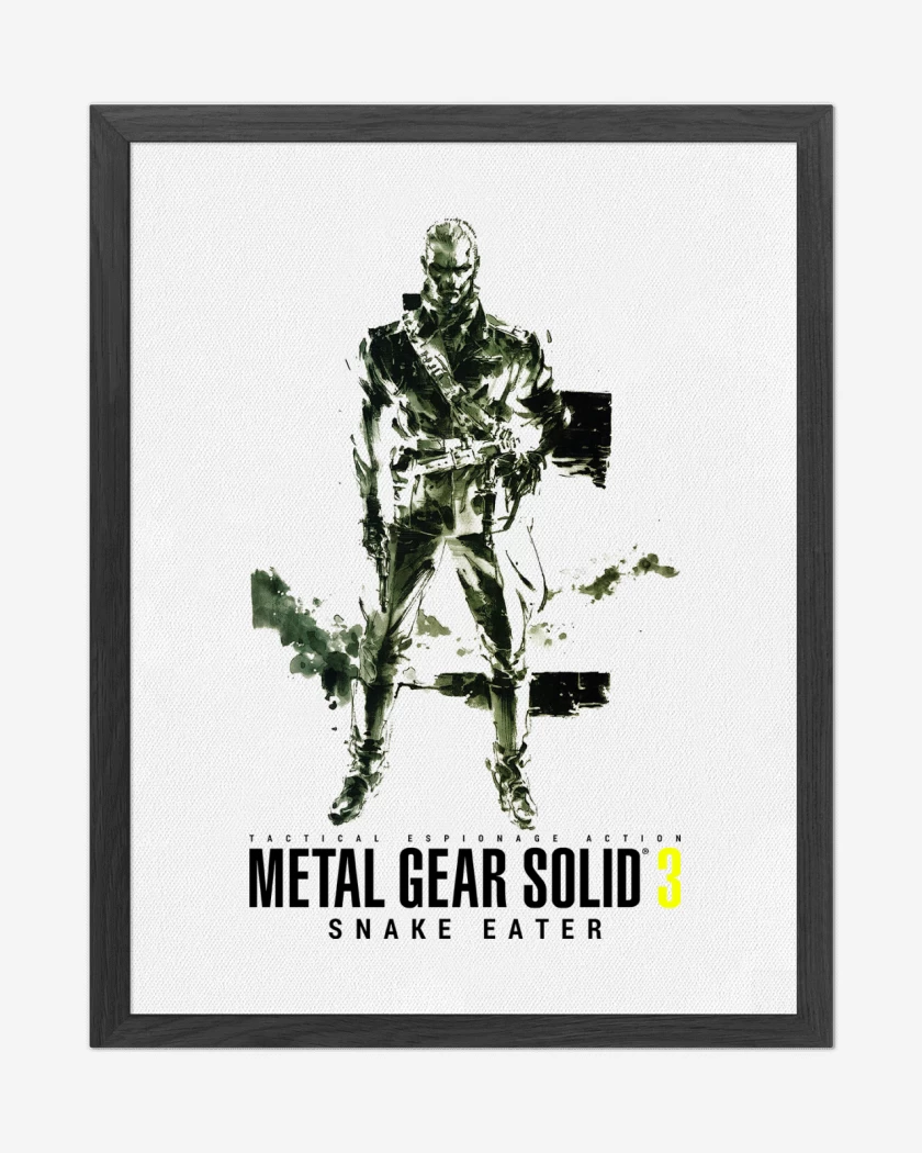 Cuadro decorativo Blanco de Metal Gear Solid 3 Snake Eater Ocelot