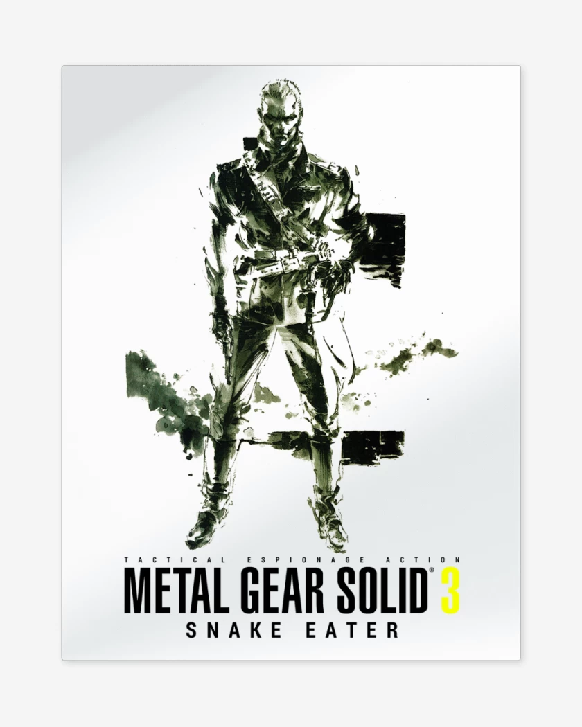 Print metalico Blanco de Metal Gear Solid 3 Snake Eater Ocelot