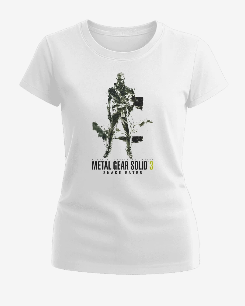 Polera de Mujer Blanco de Metal Gear Solid 3 Snake Eater Ocelot