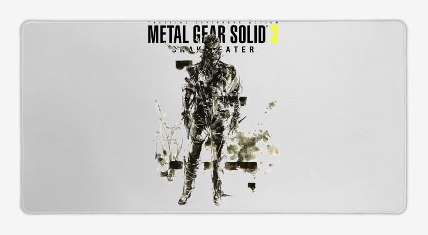 Mouse pad Gamer Blanco de Metal Gear Solid 3 Snake Eater Naked Snake