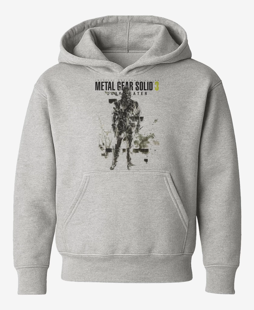 Poleron de niño Gris Melange de Metal Gear Solid 3 Snake Eater Naked Snake