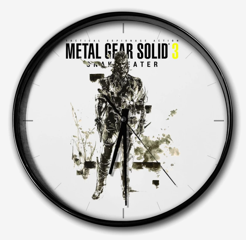Reloj Blanco de Metal Gear Solid 3 Snake Eater Naked Snake