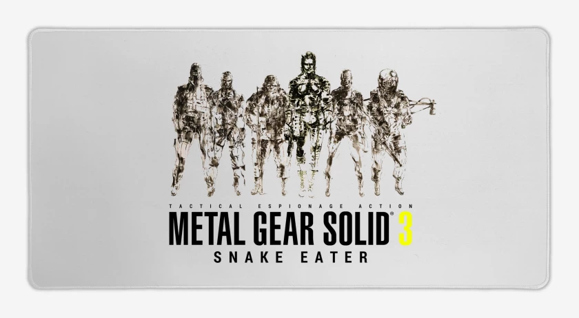 Mouse pad Gamer Blanco de Metal Gear Solid 3 Snake Eater Unidad Cobra