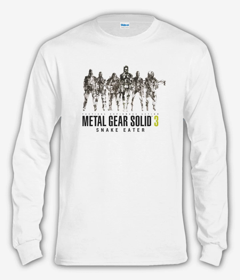 Polera manga larga Blanco de Metal Gear Solid 3 Snake Eater Unidad Cobra