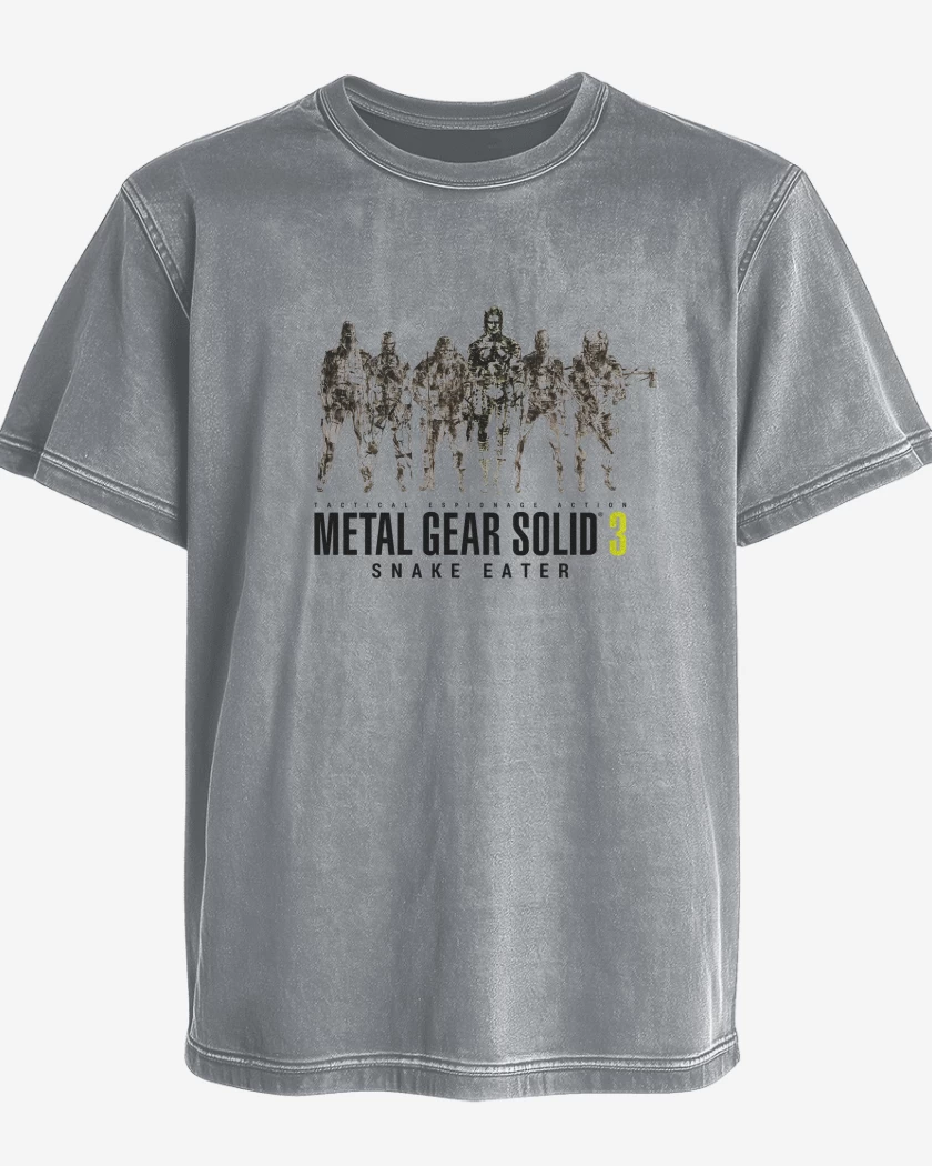 Polera desgastada Metal Gear Solid 3 Snake Eater Unidad Cobra