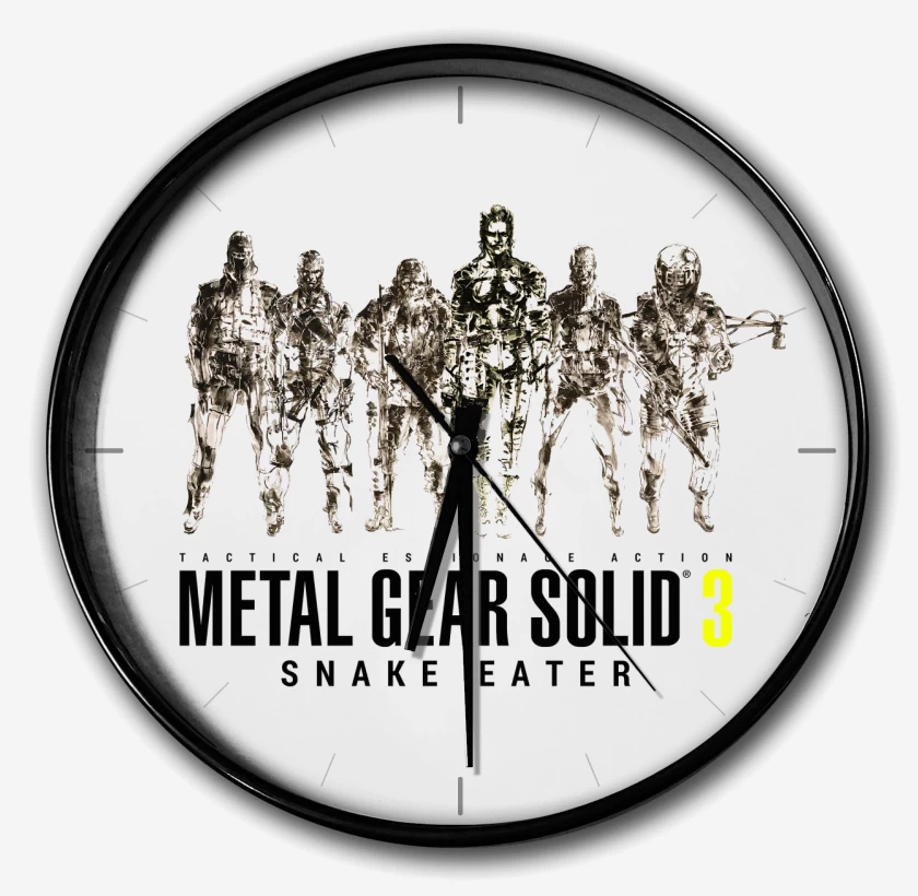 Reloj Blanco de Metal Gear Solid 3 Snake Eater Unidad Cobra