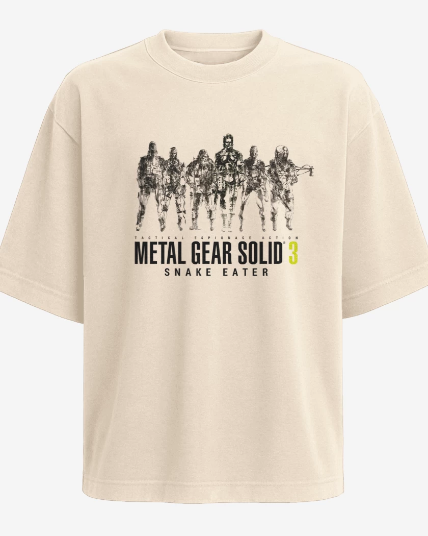 Polera Oversize Metal Gear Solid 3 Snake Eater Unidad Cobra