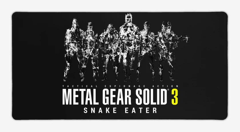 Mouse pad Gamer Negro de Metal Gear Unidad Cobra