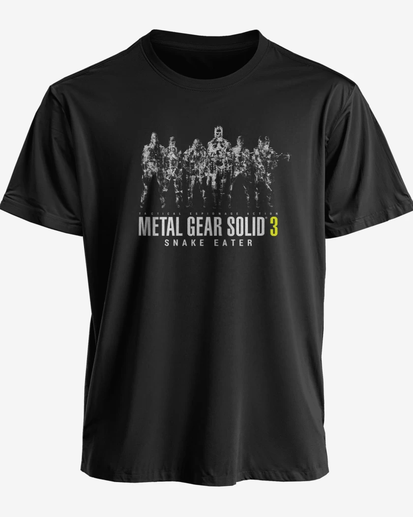 Polera premium Negro de Metal Gear Unidad Cobra