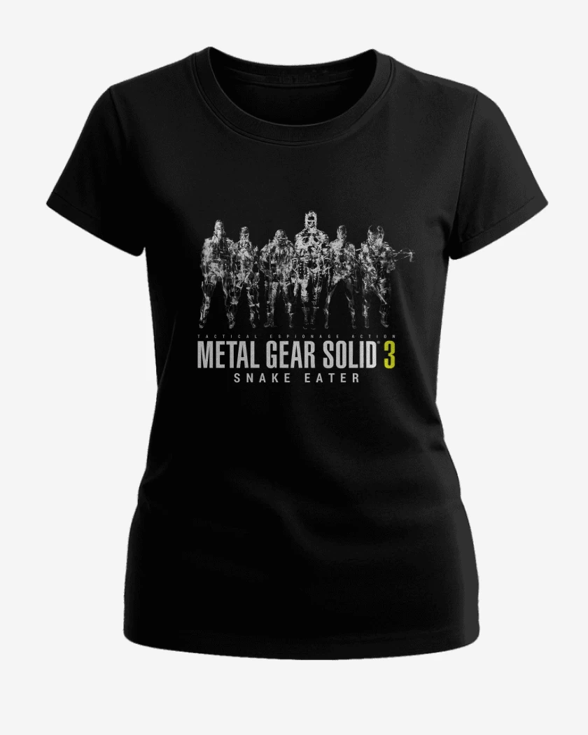 Polera de Mujer Negro de Metal Gear Unidad Cobra