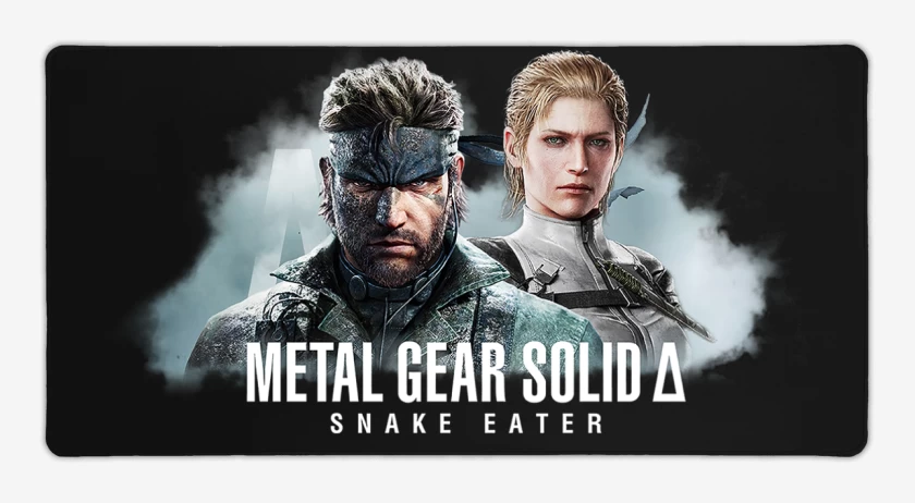 Mouse pad Gamer Negro de Metal Gear Solid Delta Snake Eater