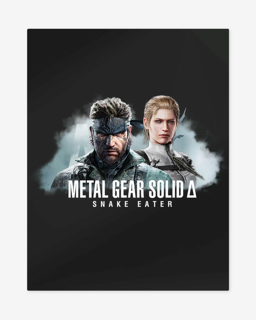 Print metalico Negro de Metal Gear Solid Delta Snake Eater