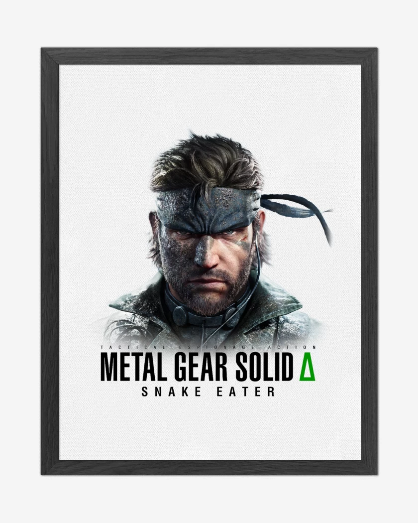 Cuadro decorativo Blanco de Metal Gear Solid Delta Snake