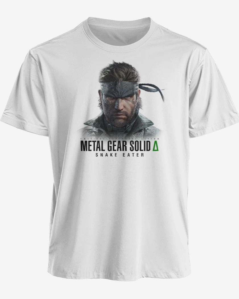 Polera premium Blanco de Metal Gear Solid Delta Snake