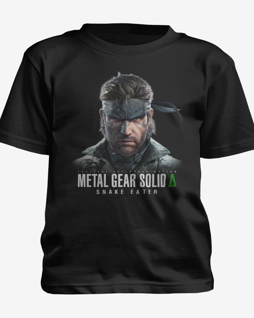 Polera de niño Negro de Metal Gear Solid Delta Naked Snake