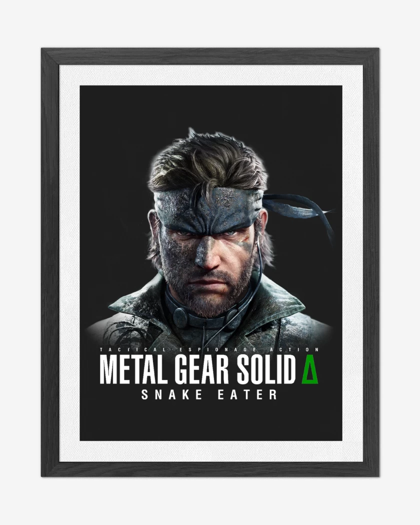 Cuadro decorativo Negro de Metal Gear Solid Delta Naked Snake
