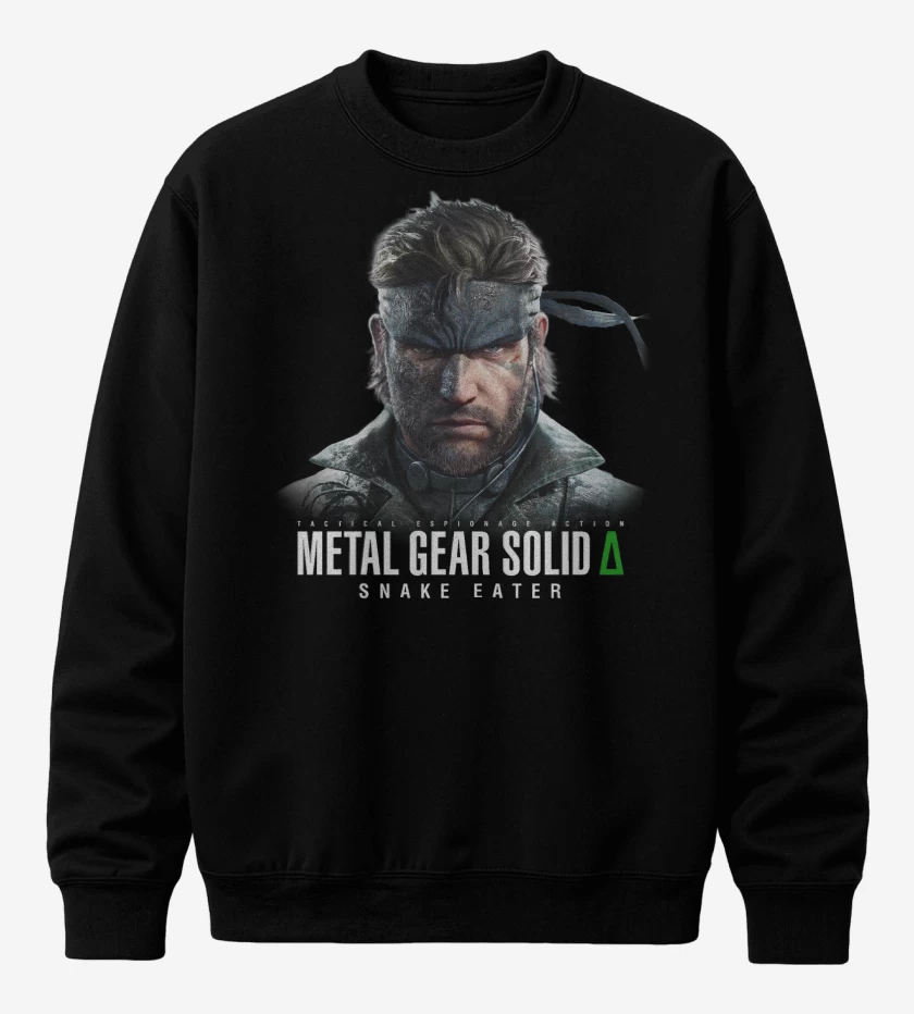 Poleron polo Negro de Metal Gear Solid Delta Naked Snake