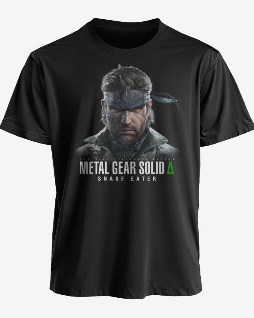 Polera premium Negro de Metal Gear Solid Delta Naked Snake