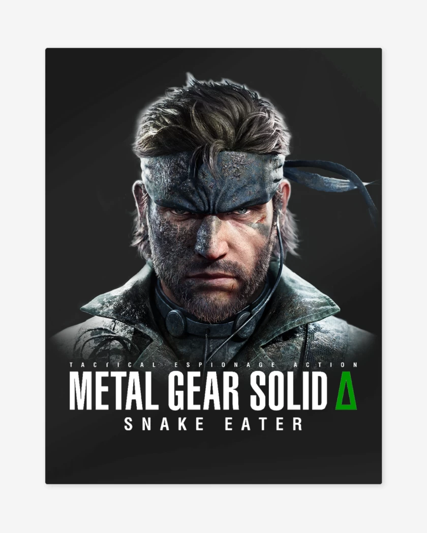 Print metalico Negro de Metal Gear Solid Delta Naked Snake