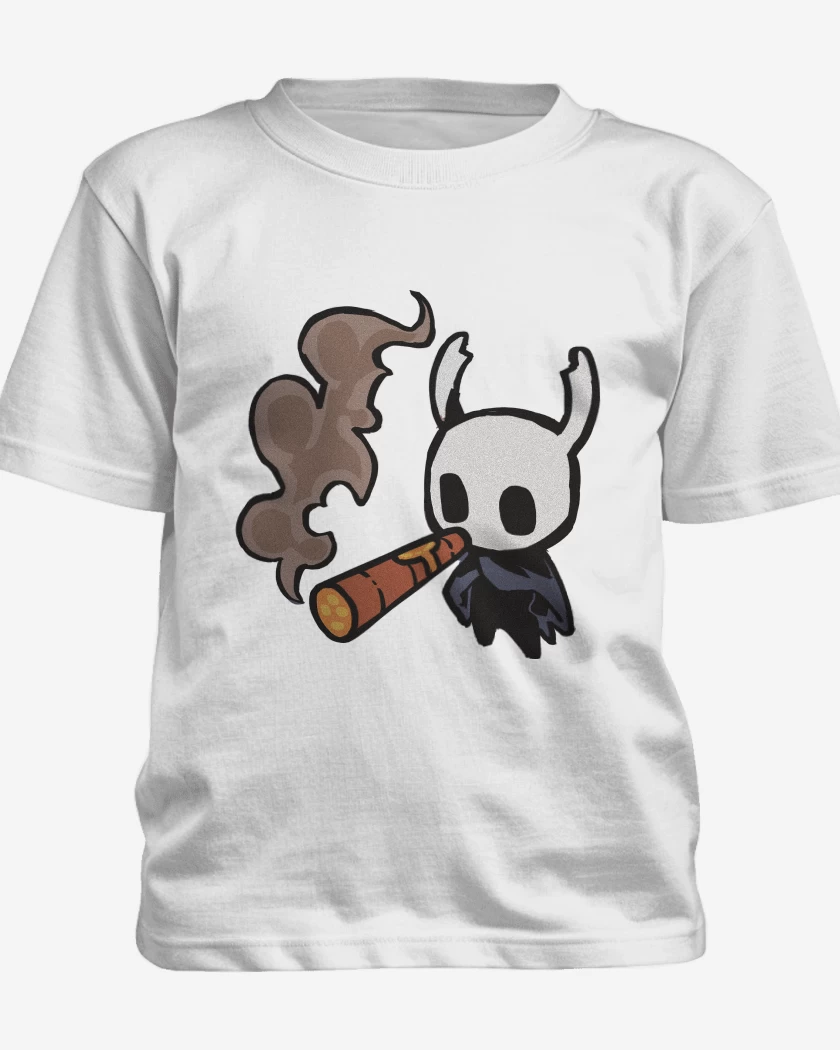 Polera de niño Negro de Hollow Knight tabaquito