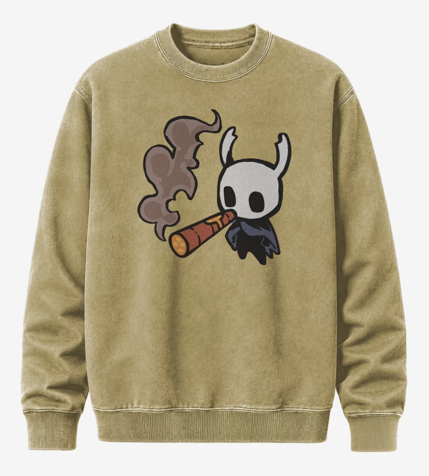 Poleron Polo Acid Wash Hollow Knight tabaquito