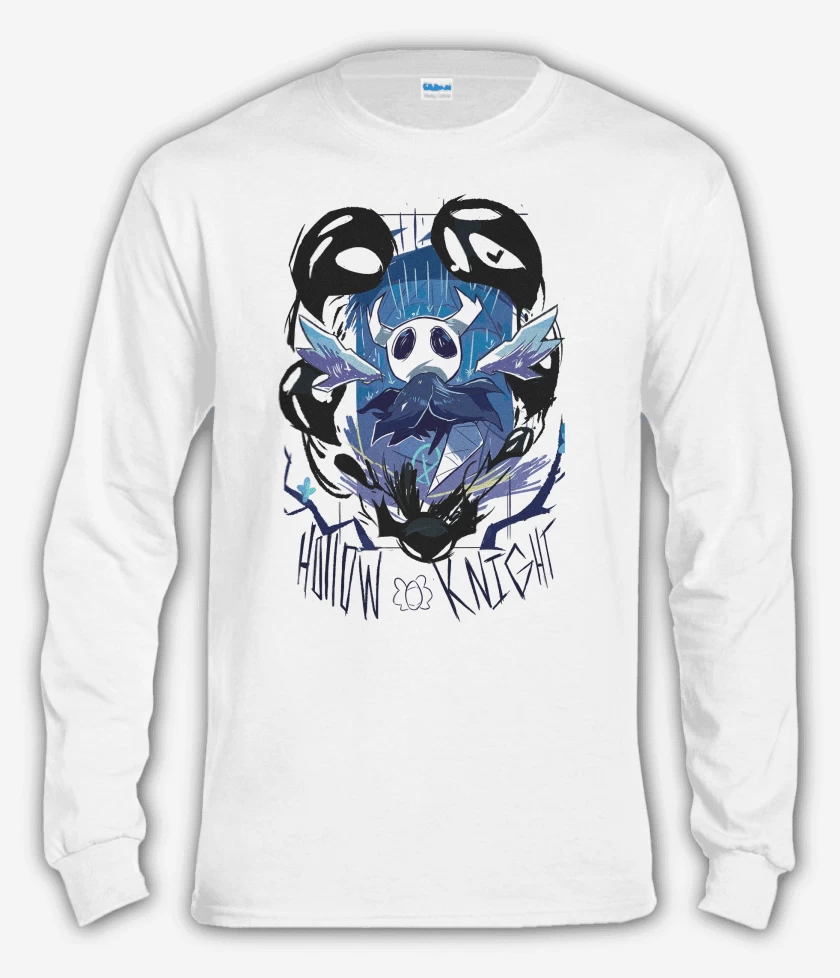 Polera manga larga Blanco de Hollow Knight W