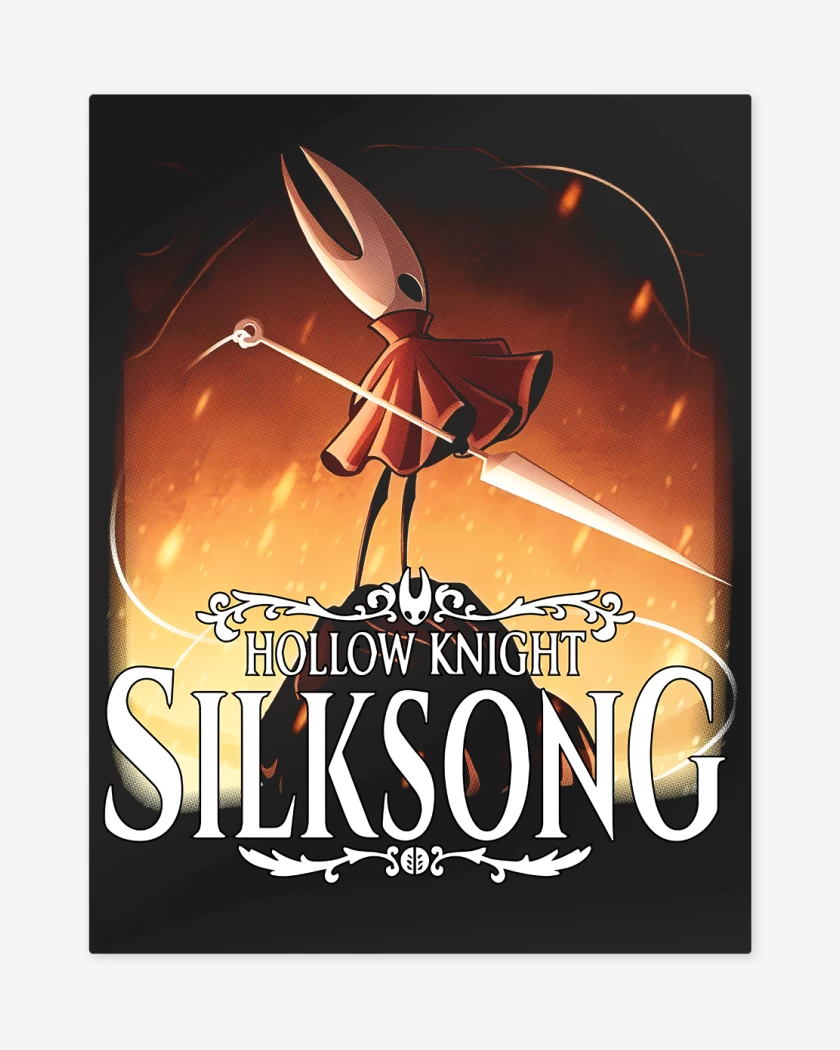 Print metalico Hollow Knight Hornet 
