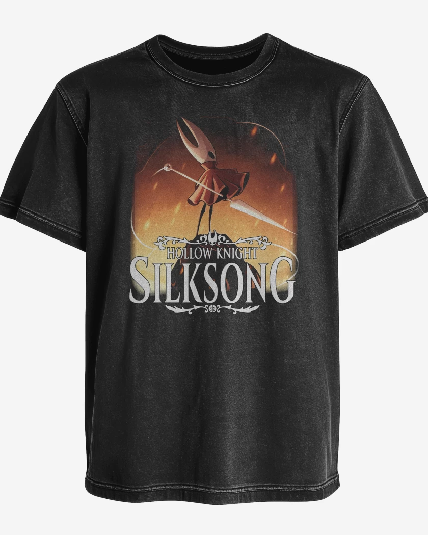 Polera desgastada Hollow Knight Hornet 
