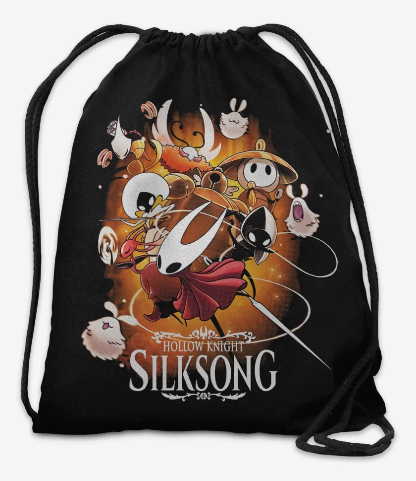 Mochila Negro de Hollow Knight Silksong