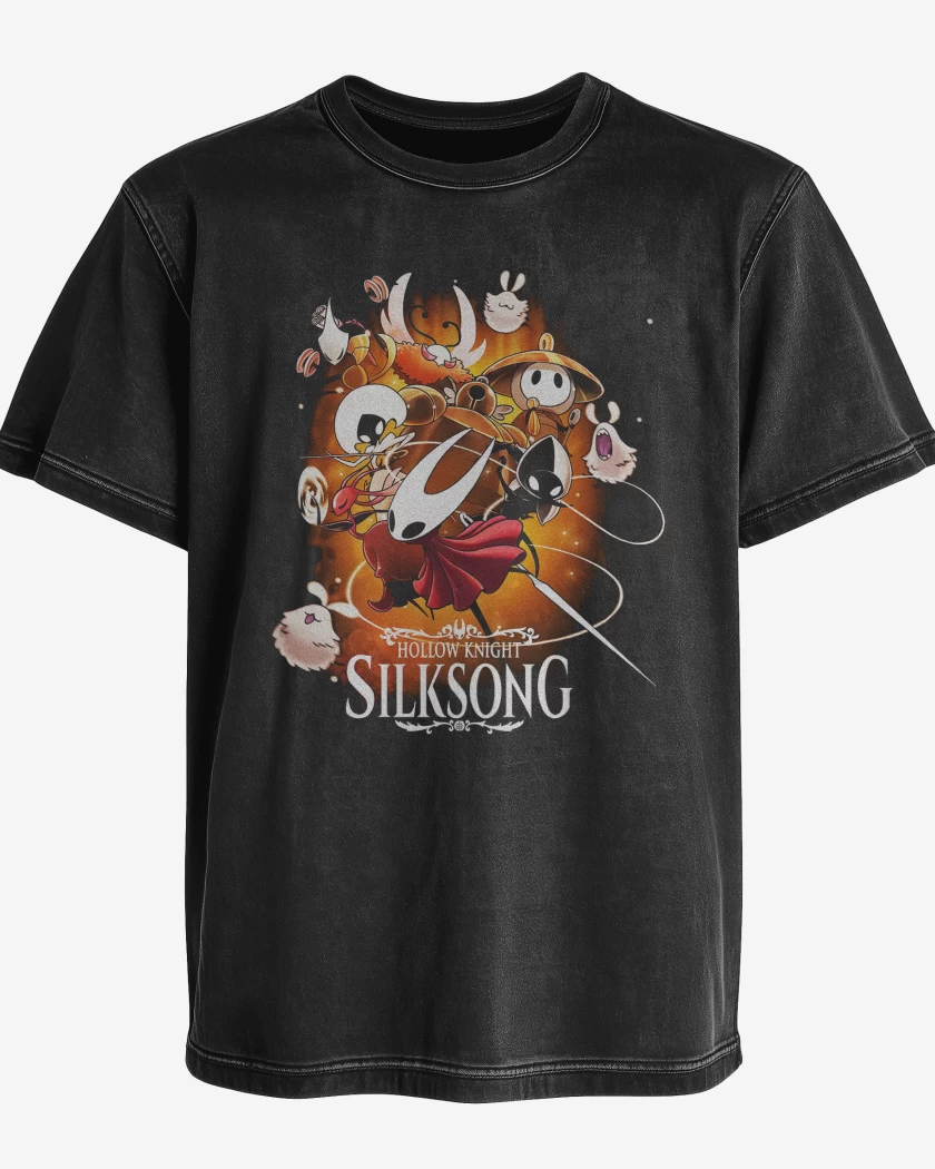 Polera desgastada Hollow Knight Silksong
