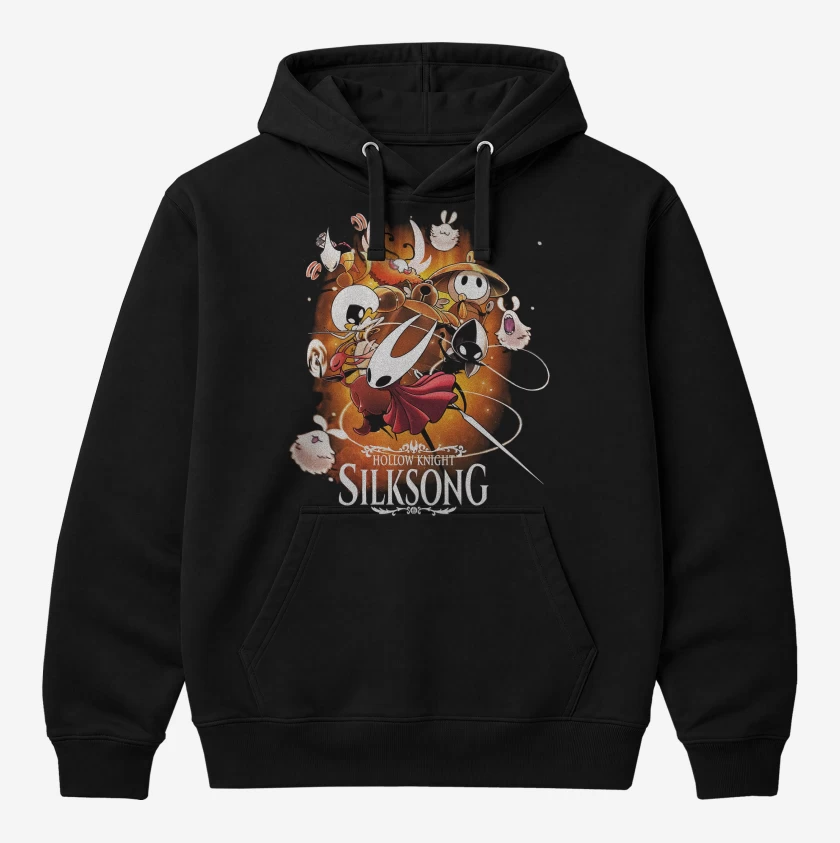 Polerón Canguro Negro de Hollow Knight Silksong