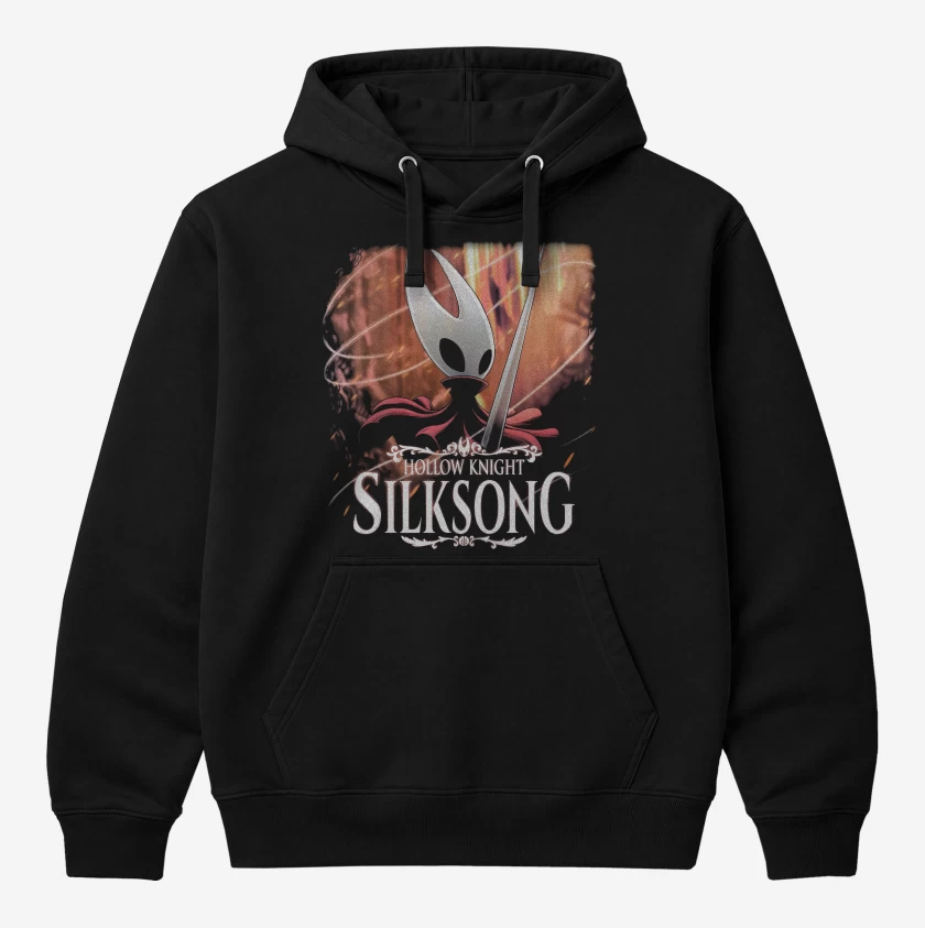 Polerón Canguro Negro de Silksong