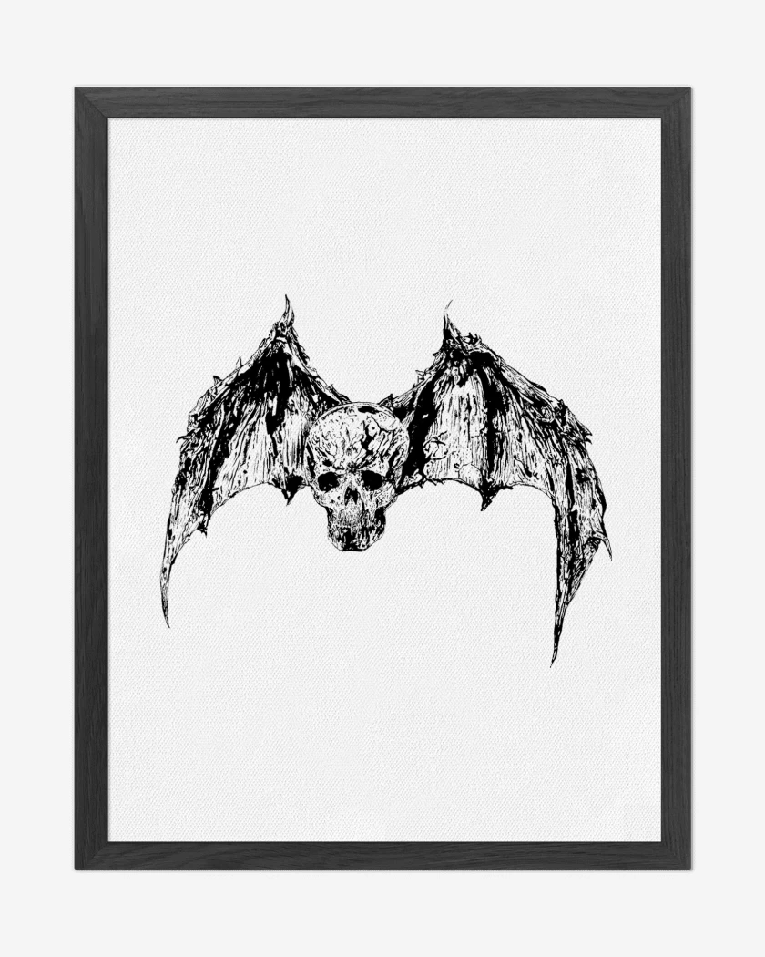 Cuadro decorativo Avenged Sevenfold Calavera Murcielago