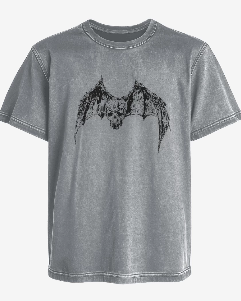 Polera desgastada Avenged Sevenfold Calavera Murcielago