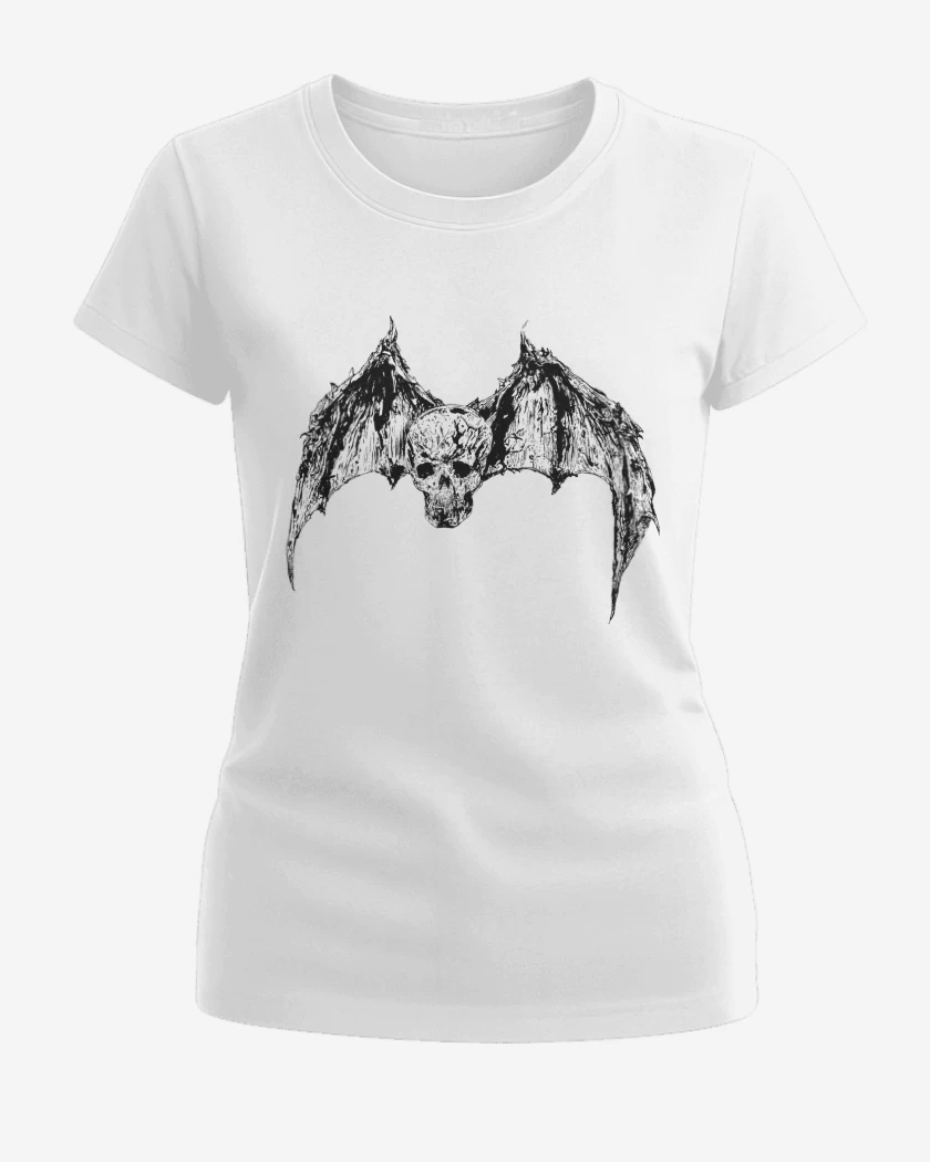Polera de Mujer Avenged Sevenfold Calavera Murcielago
