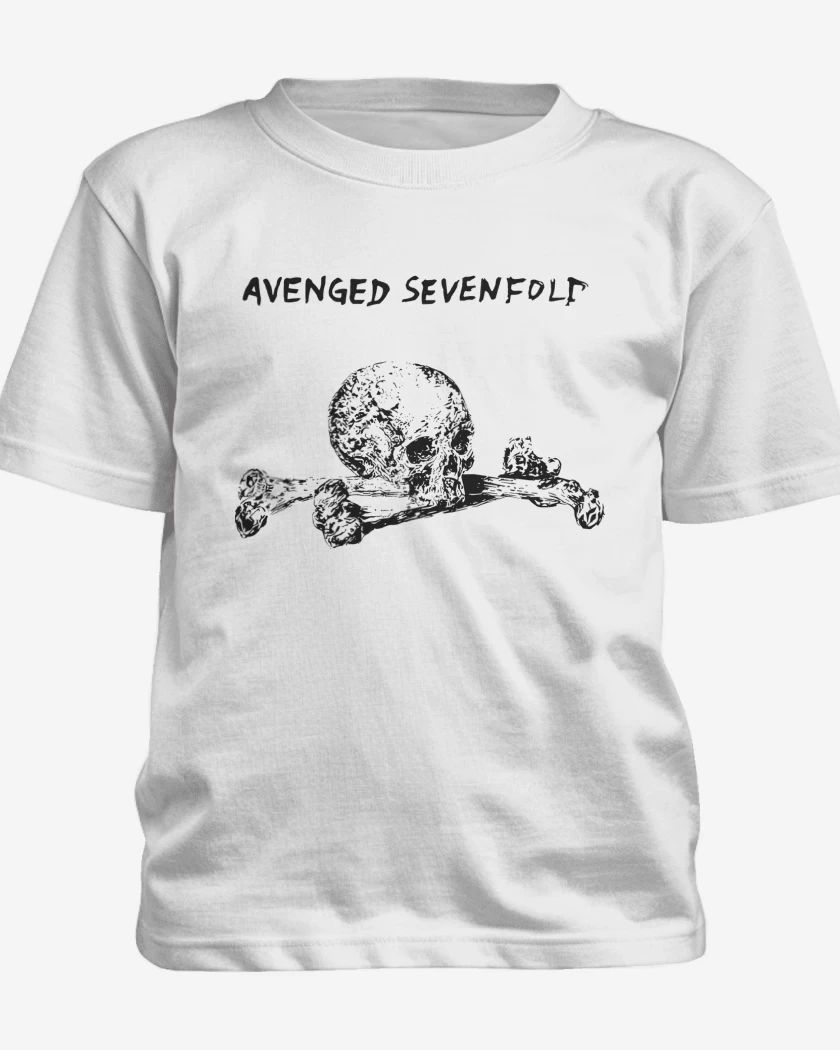 Polera de niño Blanco de Avenged Sevenfold Skull