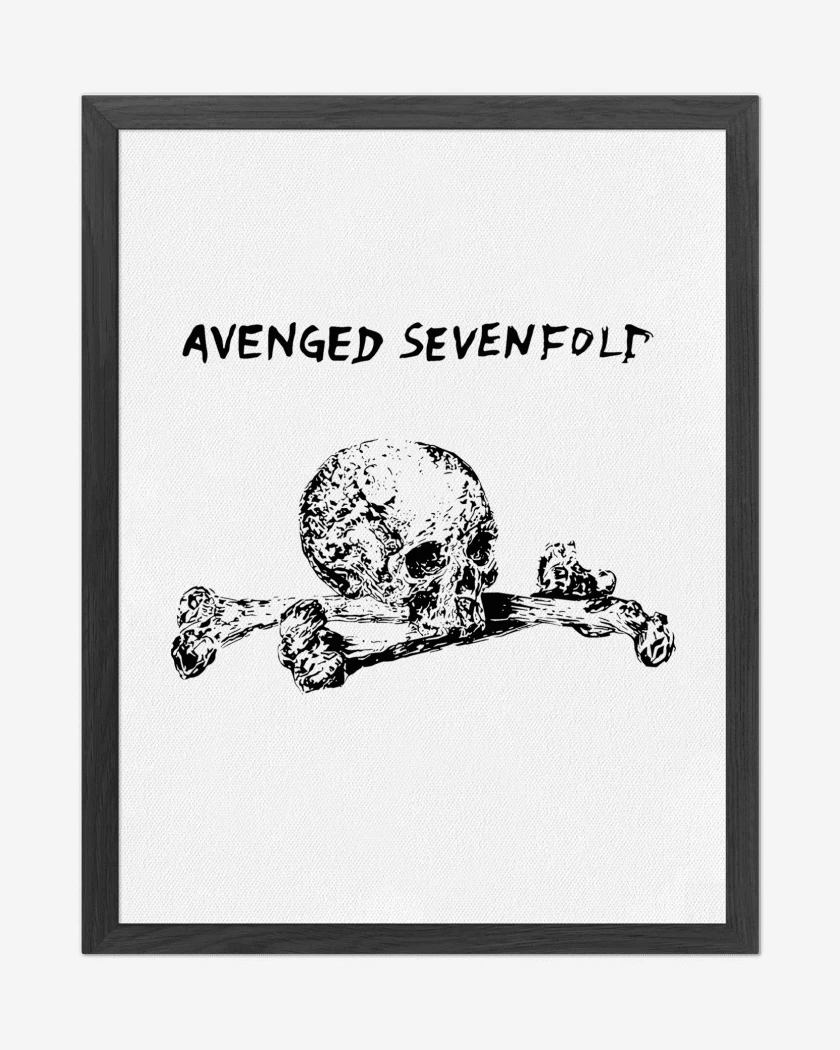 Cuadro decorativo Blanco de Avenged Sevenfold Skull