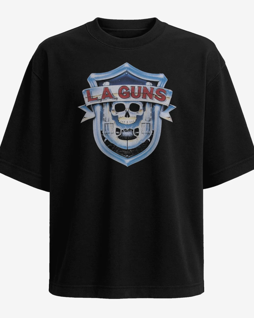 Polera Oversize Negro de L A Guns