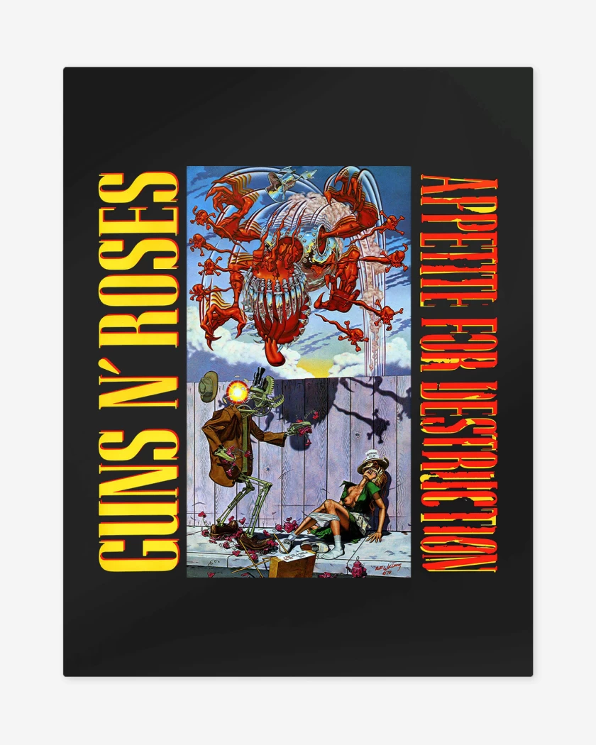 Print metalico Appetite for Destruction Guns n Roses 
