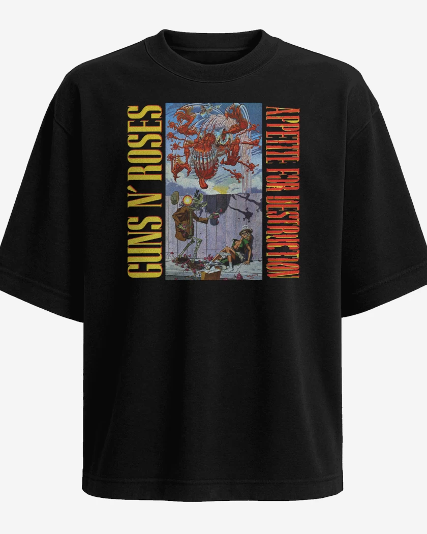 Polera Oversize Appetite for Destruction Guns n Roses 